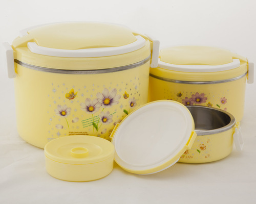 Luxury Tiffin set - Yellow Luxury Tiffin set - Yellow