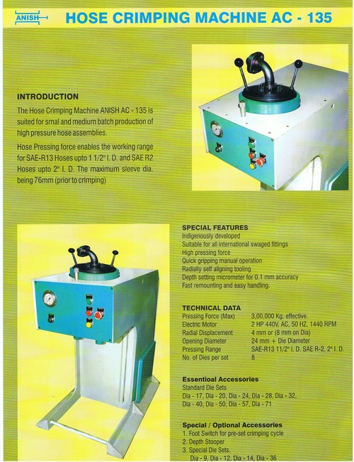 Hoses Crimping Machine Hoses Crimping Machine