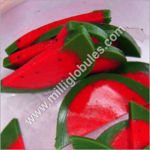 Watermelon Sorbet Slices Watermelon Sorbet Slices