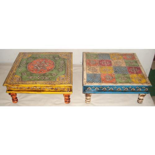 Wooden Painted Tea Table Wooden Painted Tea Table