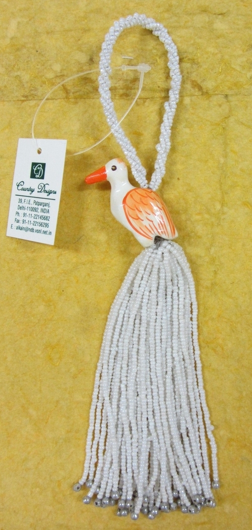 wood glass beads combo tassel wood glass beads combo tassel