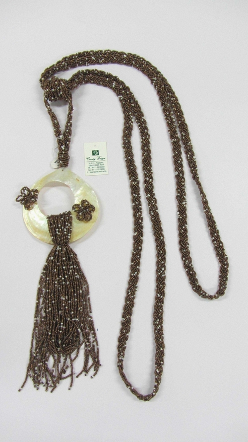 glass beads sea shell combo tie back glass beads sea shell combo tie back