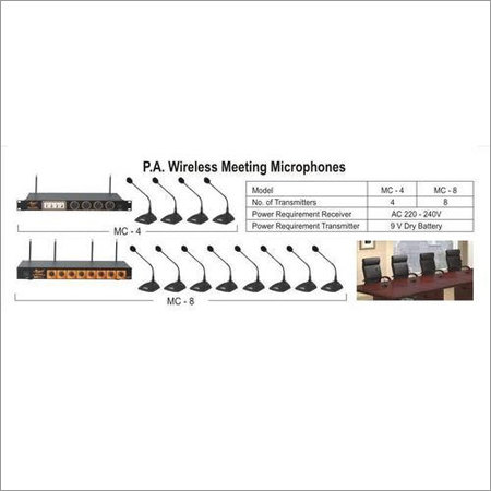 PA Wireless Meeting Microphones PA Wireless Meeting Microphones