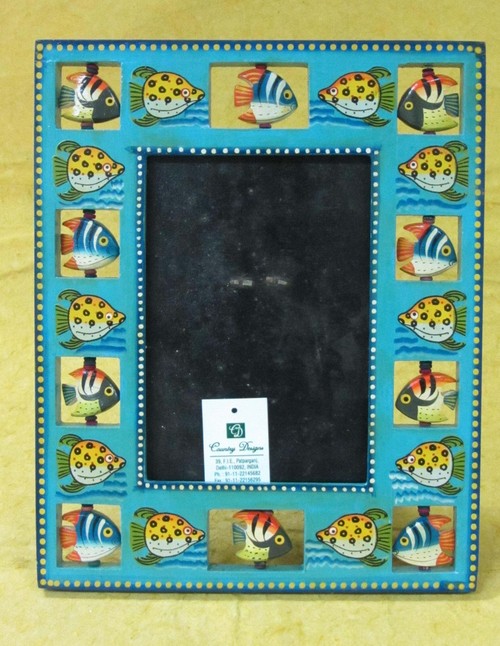 Hand Painted Wood Picture Frame Hand Painted Wood Picture Frame