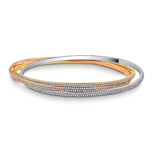 Modern and Designer Diamond Bangle Modern and Designer Diamond Bangle
