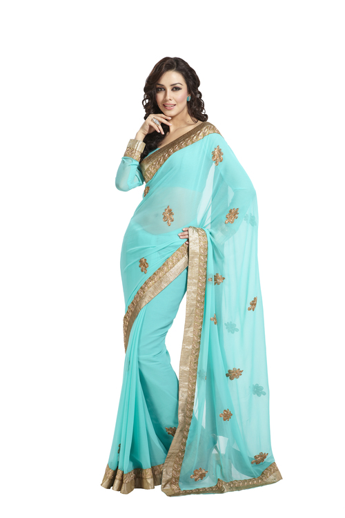 Faux Chiffon Saree Faux Chiffon Saree