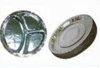 Silver Laminated Compartment Paper Plate Silver Laminated Compartment Paper Plate