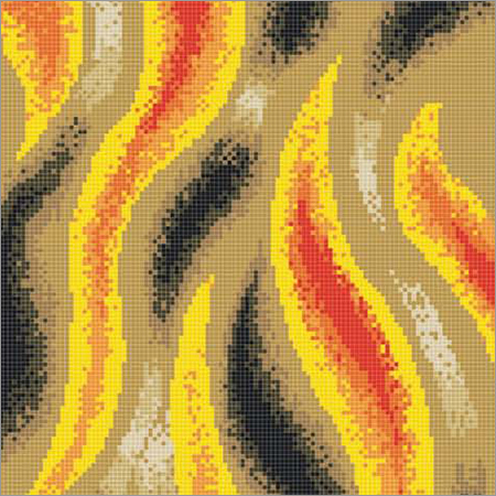 Fire Abstract Mosaic Tile Fire Abstract Mosaic Tile