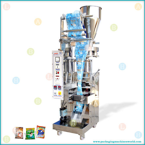 Automatic Continuous Motion Vertical Small Pouch Packing Machine with Telescopic Cup Filler Automatic Continuous Motion Vertical Small Pouch Packing Machine with Telescopic Cup Filler