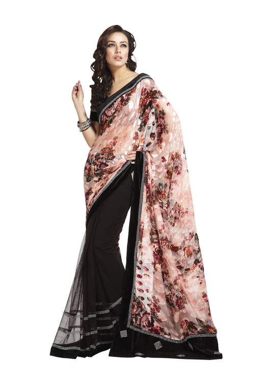 Printed Brasso Saree Printed Brasso Saree