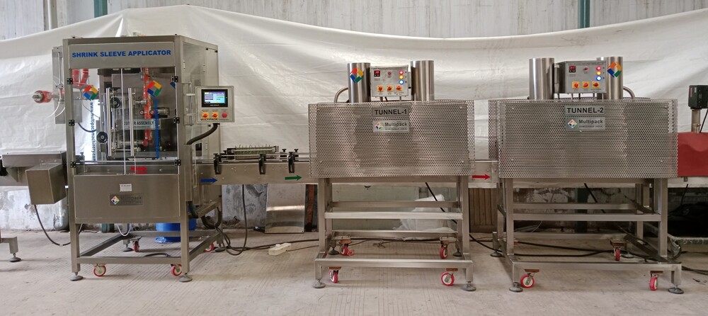 Shrink Sleeve applicator machine, Sleeve labeling Shrink Sleeve applicator machine, Sleeve labeling
