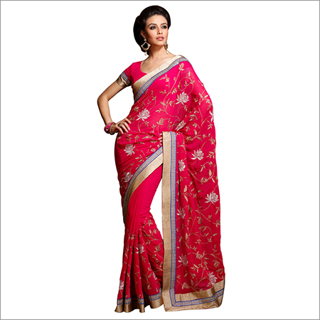 Faux Chiffon Saree Faux Chiffon Saree