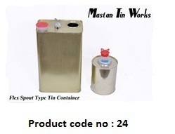 Flex Spout Tin Container Flex Spout Tin Container