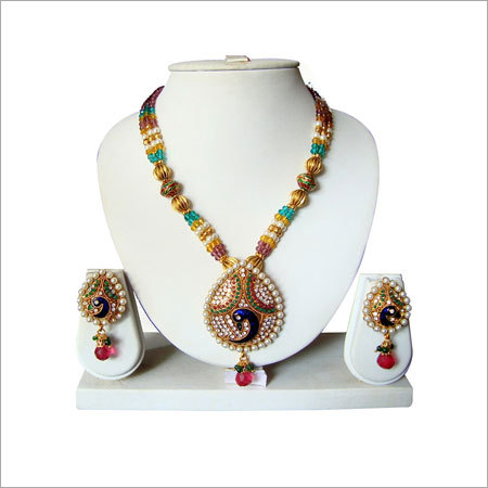 Peacock Antique Necklace Set 48 Peacock Antique Necklace Set 48