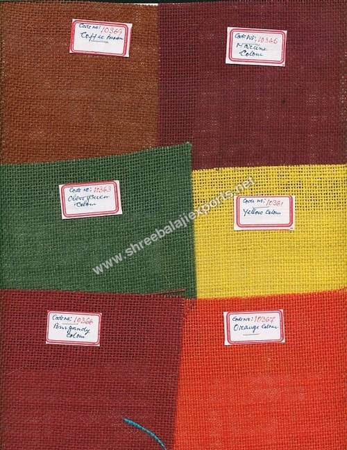 Cloured Hessian Clothes Cloured Hessian Clothes