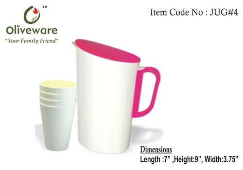 Oval Jug with glasses Oval Jug with glasses