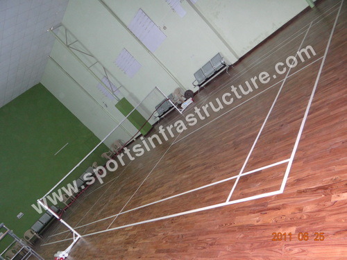 Badminton Court Indian Teak Wooden Flooring Badminton Court Indian Teak Wooden Flooring