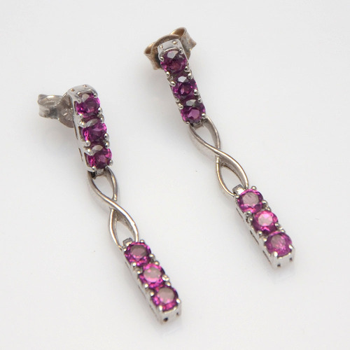 925 Sterling Silver Garnet Gemstone Earring 925 Sterling Silver Garnet Gemstone Earring