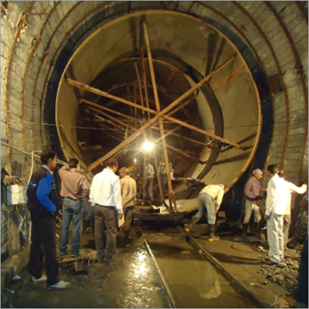 Erection Of Tunnel Penstock Erection Of Tunnel Penstock