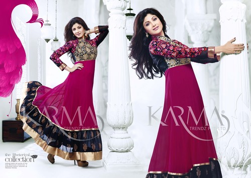 Shilpa Shetty Style Long Anarkali Suits Shilpa Shetty Style Long Anarkali Suits