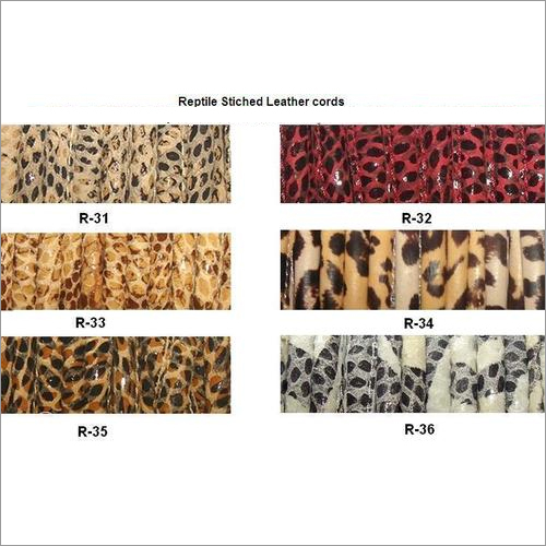 Reptile Stitched Leather Cords Reptile Stitched Leather Cords