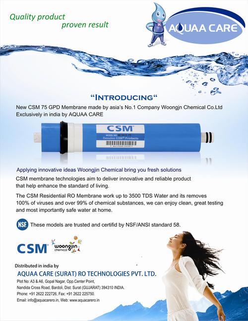 CSM Domestic Membrane CSM Domestic Membrane
