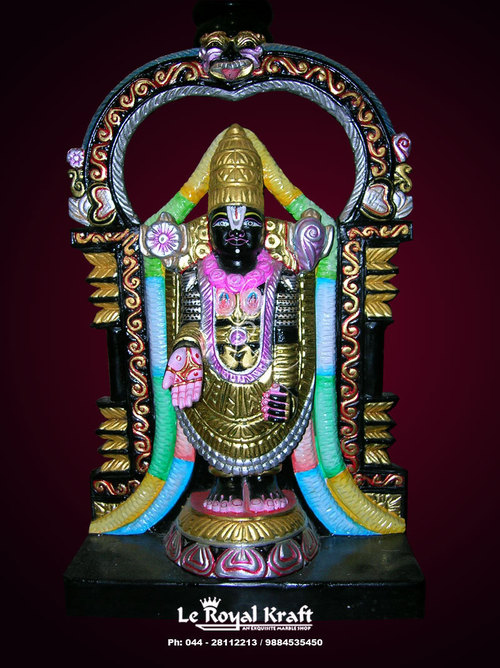 Black Marble Balaji Statue Black Marble Balaji Statue
