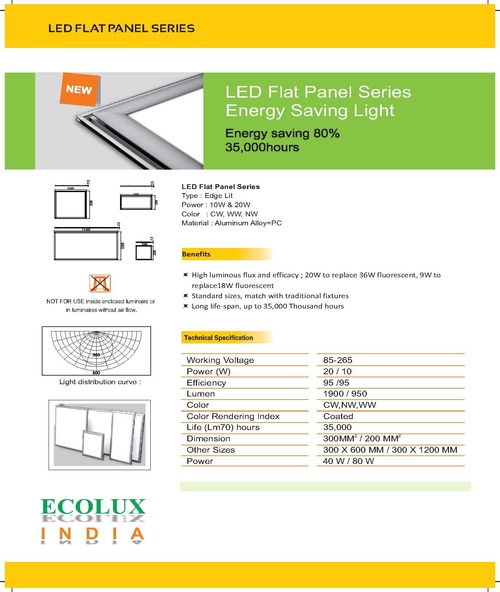 LED FLAT PANEL SERIES LED FLAT PANEL SERIES