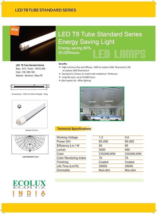 LED T8 Tube Standard Series LED T8 Tube Standard Series