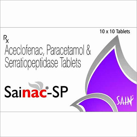 Aceclofenac,Paracetamol & Serratiopeptidase Tablet Aceclofenac,Paracetamol & Serratiopeptidase Tablet
