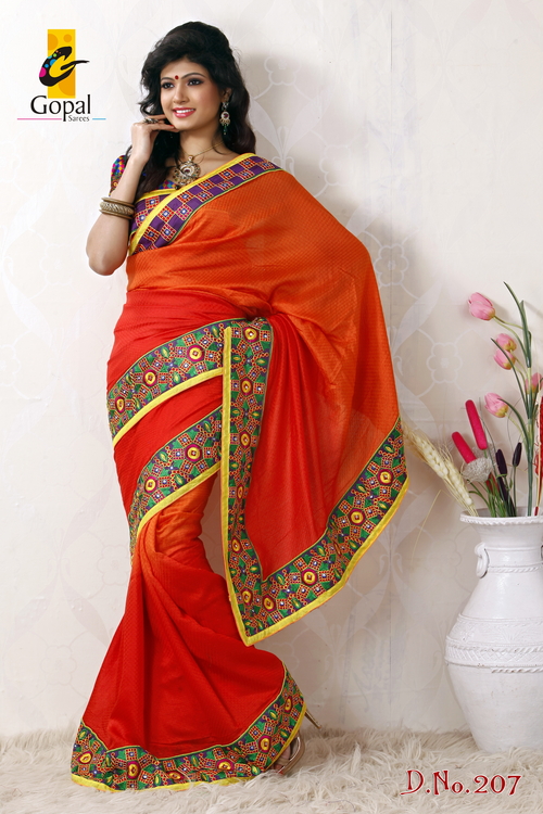 Traditional Embroidered Saree Traditional Embroidered Saree