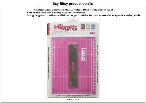 Crafters mini magnetic mat & ruler Crafters mini magnetic mat & ruler