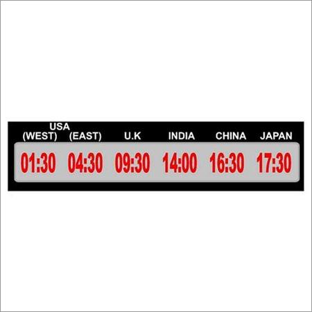 Digital World Time Clock Digital World Time Clock