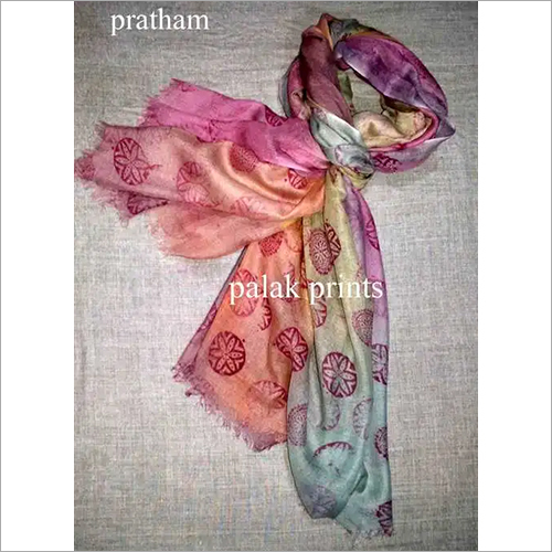 Modal Block Printed Scarf Modal Block Printed Scarf