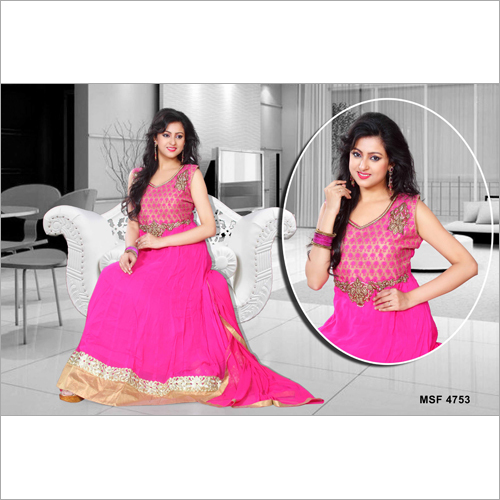 Long Pattern Georgette Anarkali Suit Long Pattern Georgette Anarkali Suit