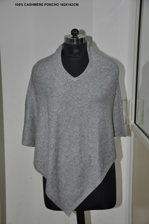 Grey Wool Poncho Grey Wool Poncho