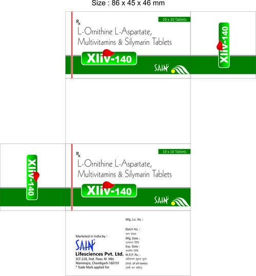 L-Ornithine L-Aspartate 250mg+ Silymarin 140 mg+ Multivitmins L-Ornithine L-Aspartate 250mg+ Silymarin 140 mg+ Multivitmins