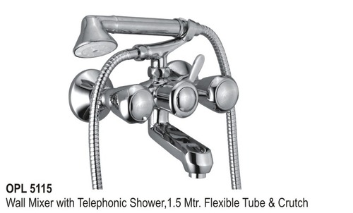 Wall Mixer with Telephonic Shower Wall Mixer with Telephonic Shower