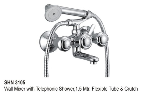Wall Mixer With Telephonic shower Wall Mixer With Telephonic shower