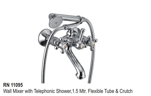Wall mixer telephonic arrangement only with crutc Wall mixer telephonic arrangement only with crutc