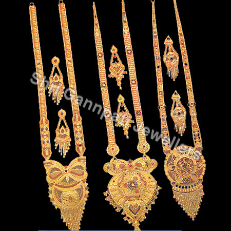 Gold Long Necklace Set Gold Long Necklace Set