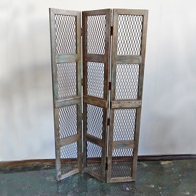 Reclaimed Wood and Iron Screen Reclaimed Wood and Iron Screen