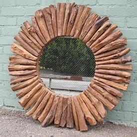 Reclaimed Teak Wood Mirror Frame Reclaimed Teak Wood Mirror Frame