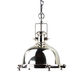 Industrial Chrome Hanging Lantern Industrial Chrome Hanging Lantern
