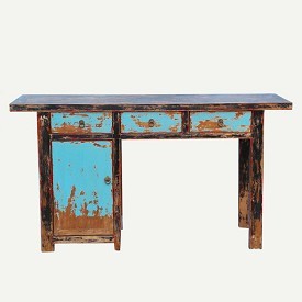 Painted Writing Table with Drawers Painted Writing Table with Drawers