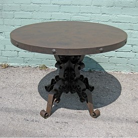 Industrial Iron Round Dining Table Industrial Iron Round Dining Table