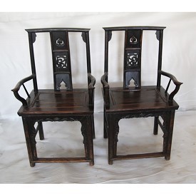 Original Elm Carved Back arm Chair Original Elm Carved Back arm Chair