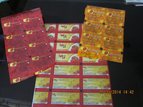 Ketchup Sachet Films (laminated films) Ketchup Sachet Films (laminated films)