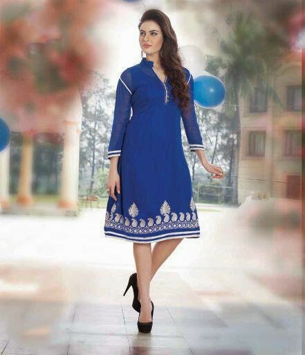 Blue Designer Dress Blue Designer Dress