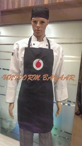 Customised Black Chef Apron Customised Black Chef Apron